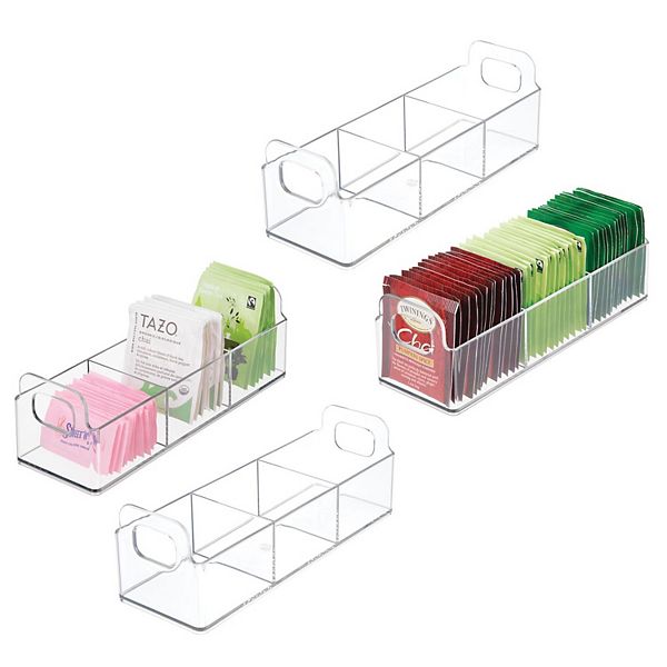 mDesign Plastic Kitchen Pantry, Medicine Countertop Organizer