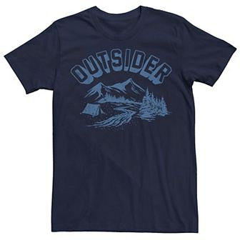 Men's Outsider Faded Mountain Side Camp Site Tee