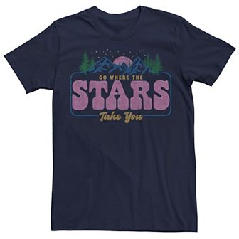 Men's Go Where The Stars Take You Trees & Mountains Tee