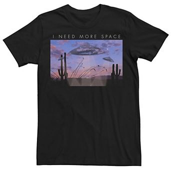 Men's I Need More Space Alien Desert Photo Tee