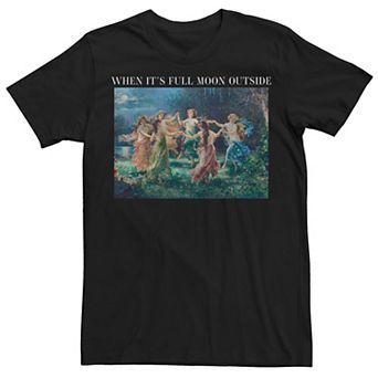 Men's When It's Full Moon Outside Meme Tee