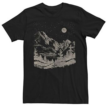 Men's Nighttime Mountain Forest Tee