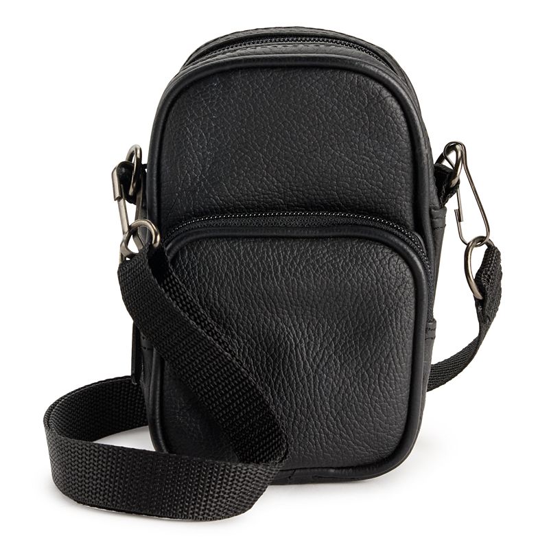 AmeriLeather All Purpose Leather Accessories Bag, Black