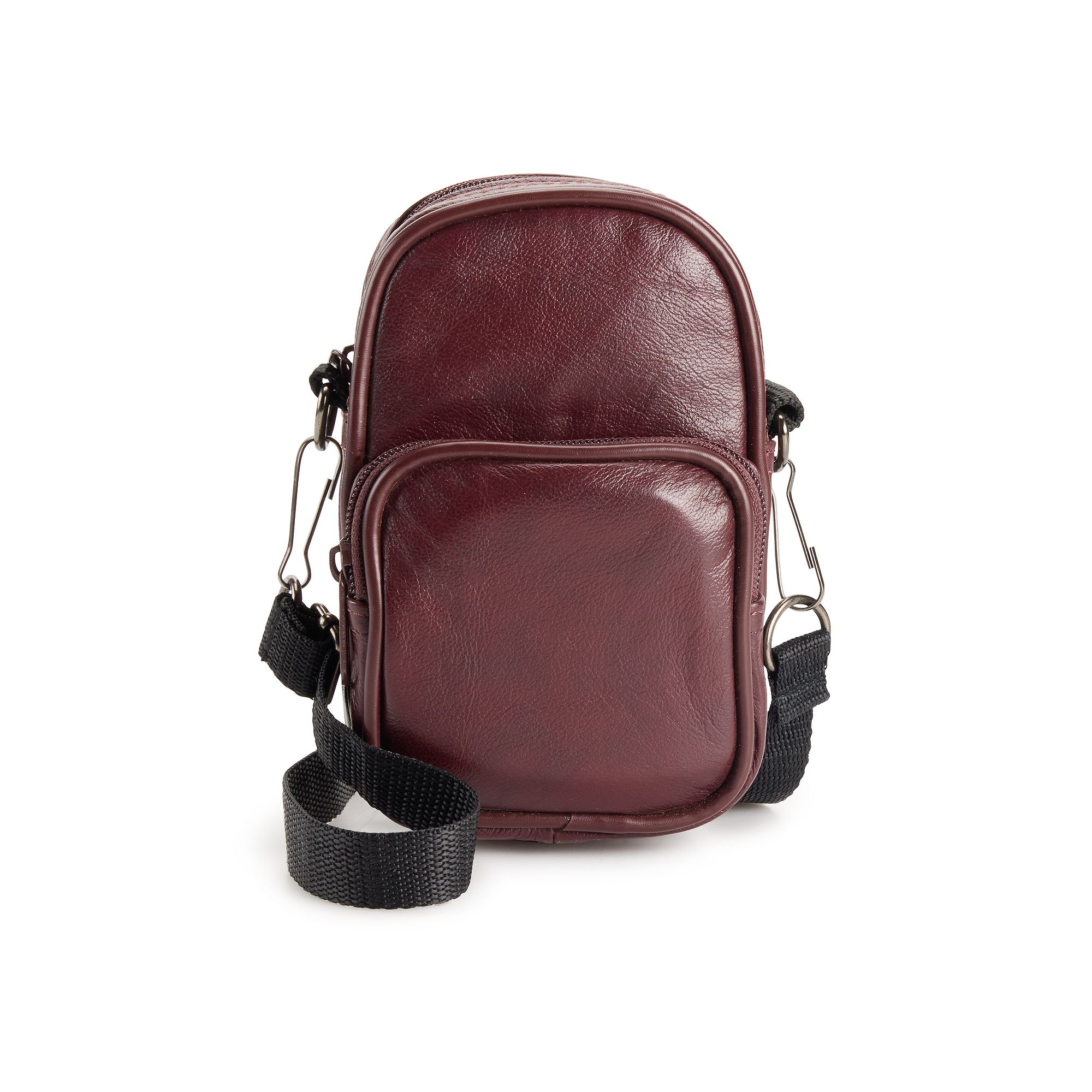 AmeriLeather All Purpose Leather Accessories Bag, Red