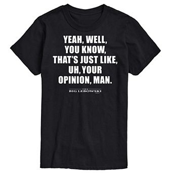 Big & Tall The Big Lebowski Your Opinion Tee