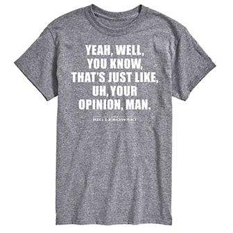Big & Tall The Big Lebowski Your Opinion Tee