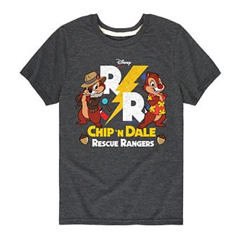 Disney's Chip N Dale Boys 8-20 Rescue Rangers Logo Graphic Tee