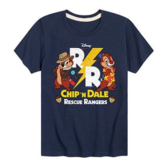 Disney's Chip N Dale Boys 8-20 Rescue Rangers Logo Graphic Tee