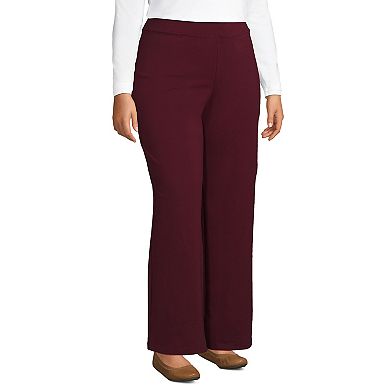 Plus Size Lands' End Starfish Mid Rise Wide Leg Pull On Pants