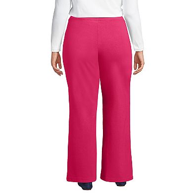 Plus Size Lands' End Starfish Mid Rise Wide Leg Pull On Pants