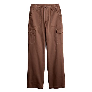 Juniors' Rewind Wide Leg Cargo Pants