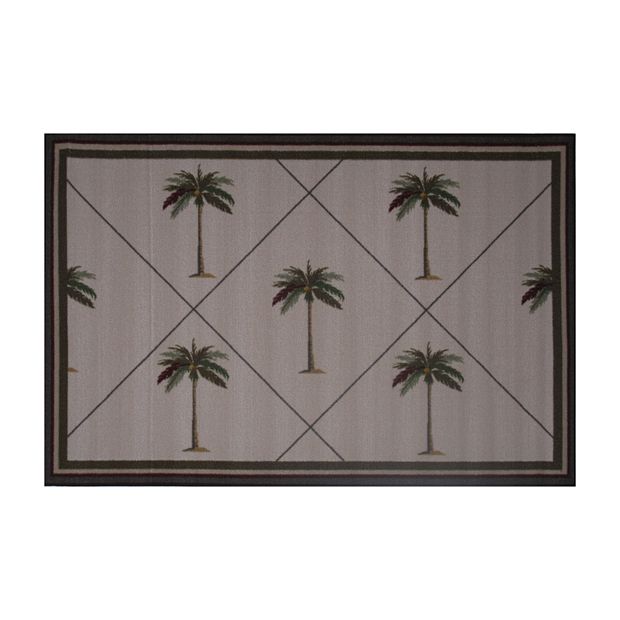 Fun Rugs Supreme Area Rug TSC-207 Palm Desert Beige Trees