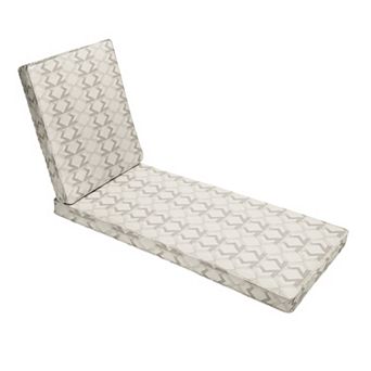 Sorra Home Outdoor/Indoor Chaise Lounge Cushion - 73 x 24