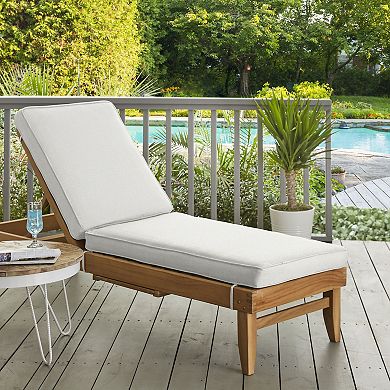 Sorra Home Outdoor/Indoor Chaise Lounge Cushion - 79 x 25