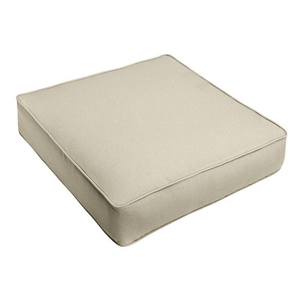 Sorra Home Outdoor/Indoor Corded Deep Seating Cushion 25 x 25