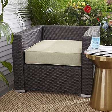 Sorra Home Outdoor/Indoor Corded Deep Seating Cushion - 27 x 29