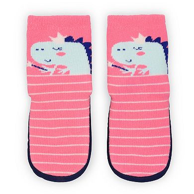 Baby Girl Jumping Beans® Dino Slipper Socks