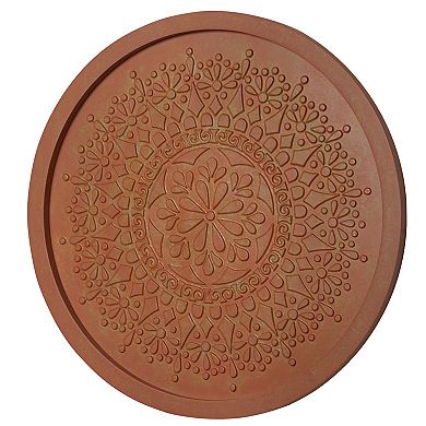 American Art Décor Boho Rustic Farmhouse Wood Wall Medallion