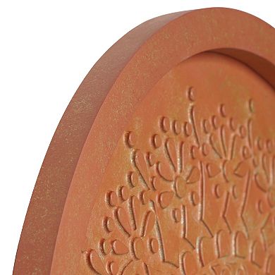 American Art Décor Boho Rustic Farmhouse Wood Wall Medallion