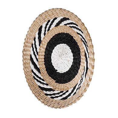 American Art Décor Woven Seaweed Hanging Wall Basket