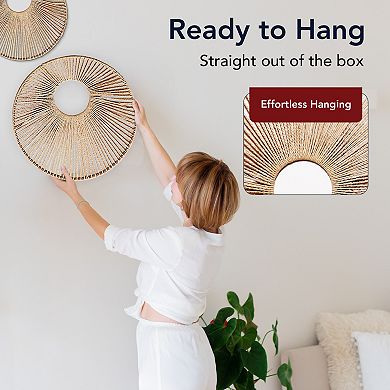 American Art Décor Woven Paper Rope 3-pack Set