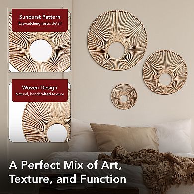 American Art Décor Woven Paper Rope 3-pack Set