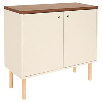 Sunnydaze Mid-Century Modern 2-Door Accent Buffet Cabinet