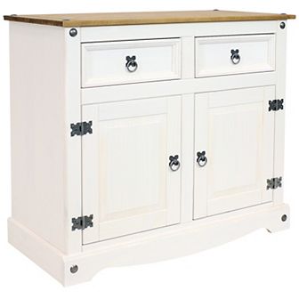 Sunnydaze Solid Pine Console Table with Drawer - 31.5 in H