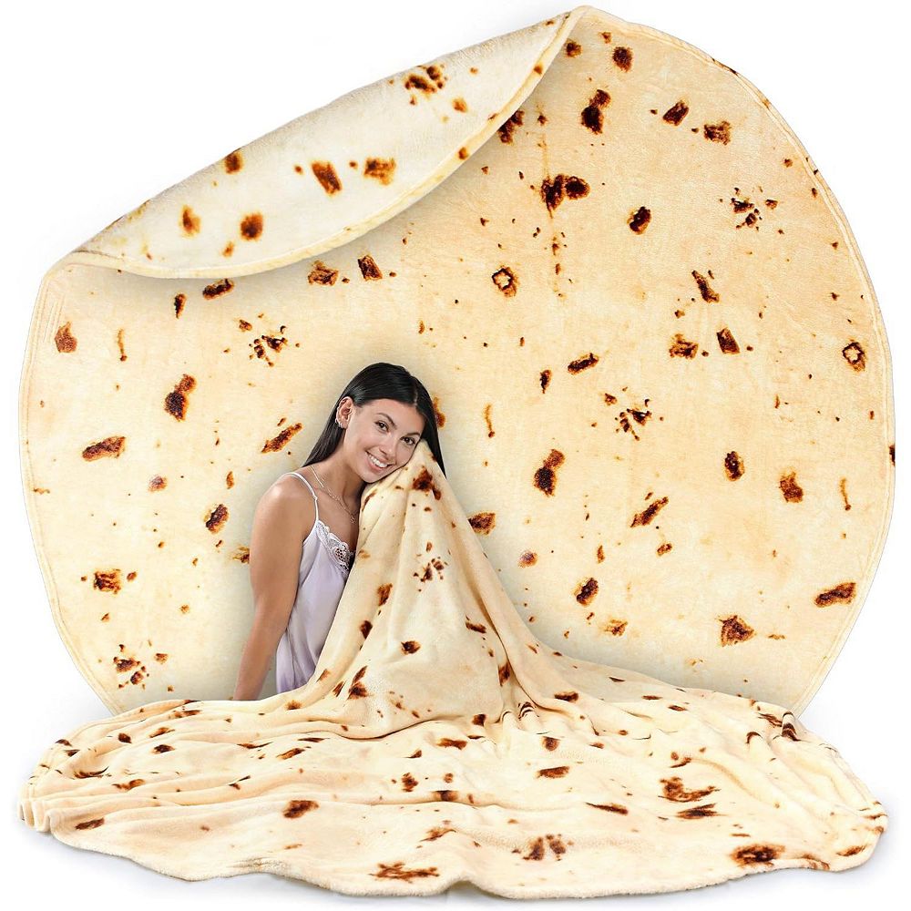 Double Sided Big Tortilla Blanket Giant Double Sided Novelty