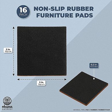 Non Slip Rubber Furniture Pads with Self-Adhesive