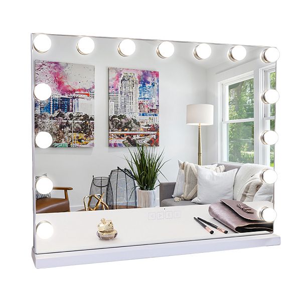 Fenchilin Large Vanity Mirror With Lights And Bluetooth Speaker Hollywood Lighted Makeup Mirror 7099