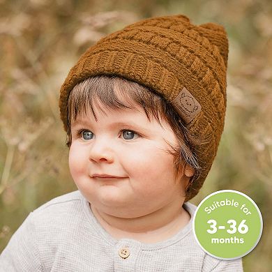 KeaBabies 3pk Warmzy Baby Beanies, 0-36 months Baby Winter Hats for Newborn, Infant, Toddlers