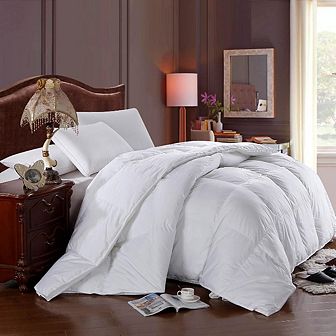 Egyptian Cotton Lightweight Down Comforter Solid Sateen
