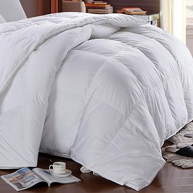 Egyptian Cotton Lightweight Down Comforter  Solid Sateen