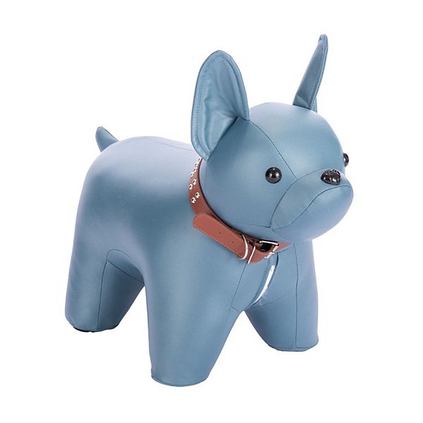 FC Design Animal Shape French Bulldog Ottoman for Kids Accent Footrest