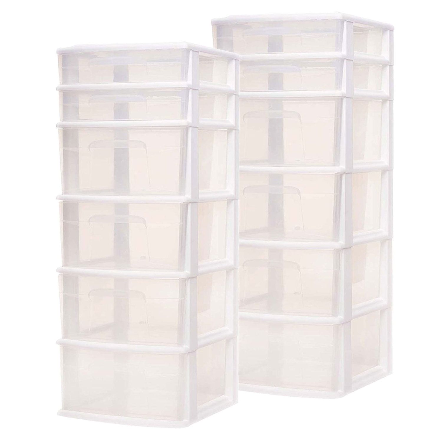HOMZ 66 qt. Heavy Duty Modular Stackable Storage Containers in