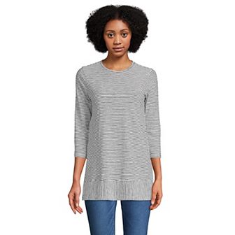Women's Lands' End Slub Jersey Swing Tunic