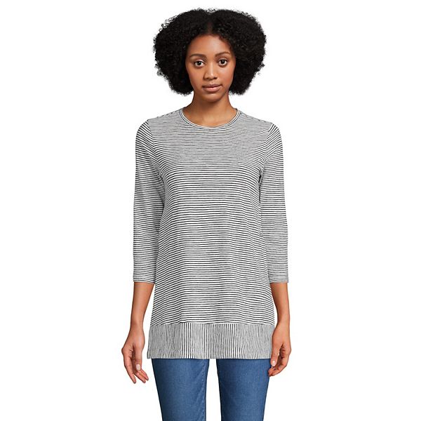 Women's Lands' End Slub Jersey Swing Tunic