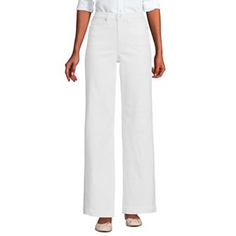 Women's Lands' End High-Rise Wide Leg Jeans