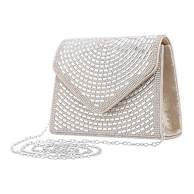 Touch of Nina Simulated Crystal Embellished Crossbody Bag
