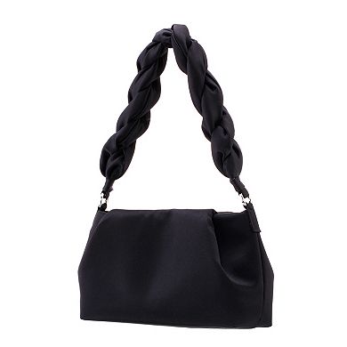 Touch of Nina Puffed Braided Strap Shoulder Bag