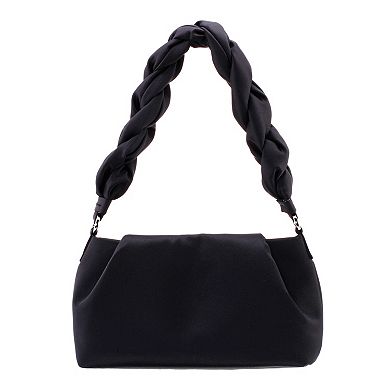 Touch of Nina Puffed Braided Strap Shoulder Bag