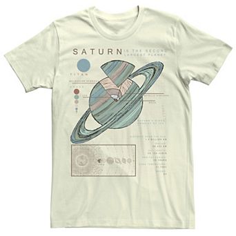 Men's Saturn Infographic Sketch Tee