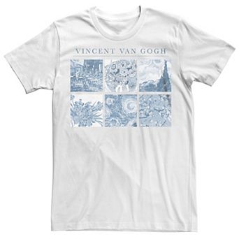 Men's Vincent Van Gogh Blue Panels Tee