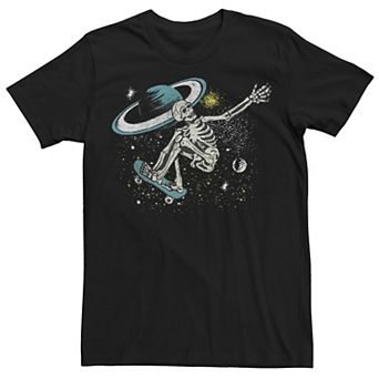Men's Celestial Skateboarding Skeleton Tee