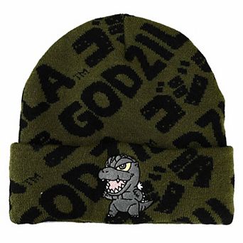Godzilla Knit Embroidered Beanie