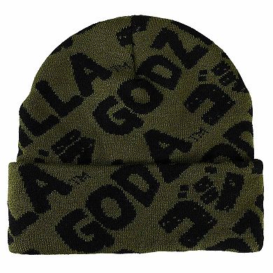Godzilla Knit Embroidered Beanie