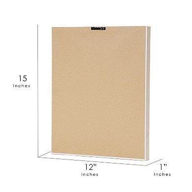 American Art Décor Peony Sketch Printed Glass Wall Art