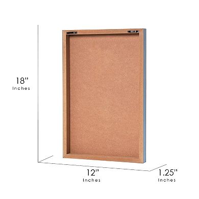 American Art Décor Wildflowers III Box Top Wall Art