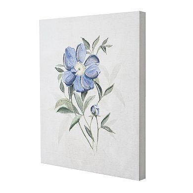 Create a picture perfect look with this American Art Decor Blue Umbra Flower I Canvas Wall Art.